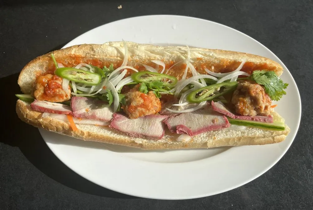 Grilled pork balls at Orchid Garden Saskatoon - seasoned pork balls grilled to perfection